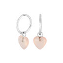 Rhod. Silber Creolen YOU52 pink Chalcedon