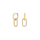 8 Karat Gold Ohrring m. cz