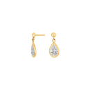 8 Karat Gold Ohrring m. cz