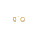 8Kt. Gold Ohringe m. cz