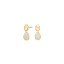 8Kt. Gold Ohringe m. cz