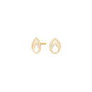 8Kt. Gold Ohringe m. cz