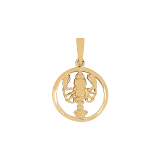 Siersbøl 14kt. Anhänger Krebs 12mm