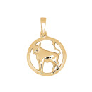 Siersbøl 14kt. Anhänger Stier 15mm