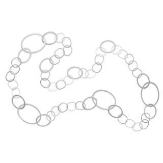 925/- Collier matt., 105cm