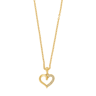 14kt. Goldhertz m/dia. 0.020ct W/SI