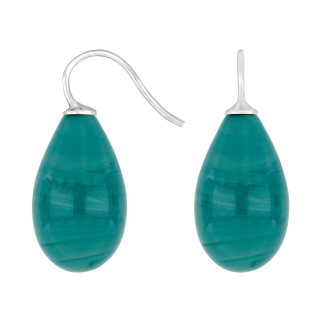 Rhod. S. Ohrring Böhmisches Quarz-Glas Farbe58