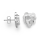 925/- Ohrstecker matt., dia. 0,02ct W-SI3