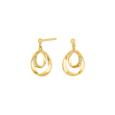 14Kt. Gold Ohringe m. 0,030ct W/SI