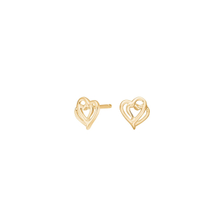14kt. Gold Ohringe herz