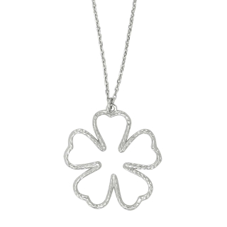 Rhodinierte Silber Halskette ADORE52 1