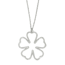 Rhodinierte Silber Halskette ADORE52 1
