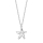 Rhd. Silber Halskette Seestern SEA52