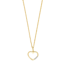 14kt. Goldanhäng.m/Dia. 0.015ct W/PI inkl. Verg.