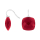 Rhod. S. Ohrring Quarz-Glas Facettiert Farbe50