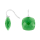 Rhod. S. Ohrring Quarz-Glas Facettiert Farbe65