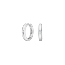 Rhodinierte Silber Creolen POPNOR