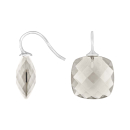 Rhod. S. Ohrring Quarz-Glas Facettiert Farbe66
