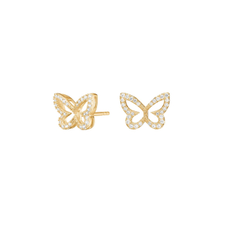 Vergoldet Silber Ohrstecker Schmetterling PAMELANOR