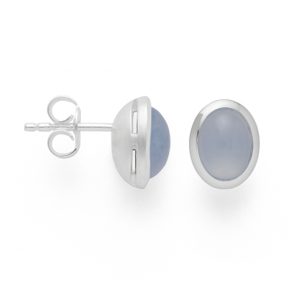 925/- Ohrstecker, rho. matt./Poliert, Chalc. 2,39