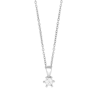 Rhodinierter Silber Anhänger inkl. Kette