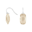 Rhod. S. Ohrring Quarz-Glas Facettiert Farbe66