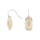Rhod. S. Ohrring Quarz-Glas Facettiert Farbe66