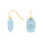 Verg. S. Ohrring Quarz-Glas Facettiert Farbe35