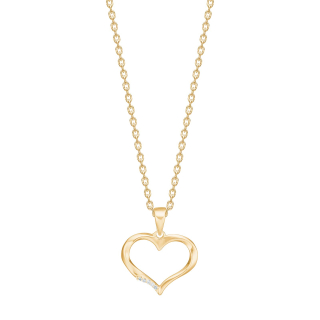 14kt. Goldhertz m/dia. 0.006ct W/SI