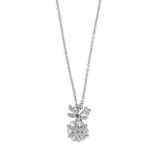 Rhod. Silberanhänger m/cz und Kette