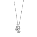 Rhod. Silberanhänger m/cz und Kette