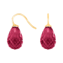 Verg. S. Ohrring Quarz-Glas Facettiert Farbe30