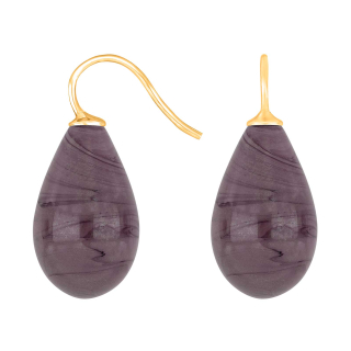 Verg. S. Ohrring Böhmisches Quarz-Glas Farbe27