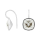Rhod Silber Ohrring Quarz-Glas Facettiert Farbe01