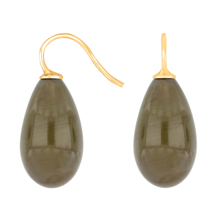 Verg. S. Ohrring Böhmisches Quarz-Glas Farbe61
