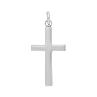 Rhod. Silberanhänger Kreuz 30mm