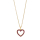 14kt. Goldhertz m/Rubin