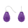 Rhod. S. Ohrring Quarz-Glas Facettiert Farbe32
