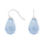 Rhod. S. Ohrring Quarz-Glas Facettiert Farbe36