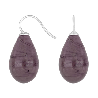 Rhod. S. Ohrring Böhmisches Quarz-Glas Farbe27
