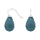 Rhod. S. Ohrring Quarz-Glas Facettiert Farbe42