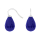 Rhod. S. Ohrring Quarz-Glas Facettiert Farbe45