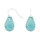 Rhod. S. Ohrring Quarz-Glas Facettiert Farbe47