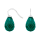 Rhod. S. Ohrring Quarz-Glas Facettiert Farbe53