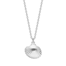 Rhd. Silber Halskette Muschel SEA52