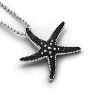 "Seestern/ Lavasand" rhod. Silb.925