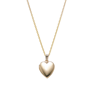 Medaillon Aufgewalztes Gold mit Kette