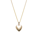 Medaillon Aufgewalztes Gold mit Kette