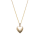 Medaillon Aufgewalztes Gold mit Kette