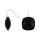 Rhod. S. Ohrring Quarz-Glas Facettiert Farbe95